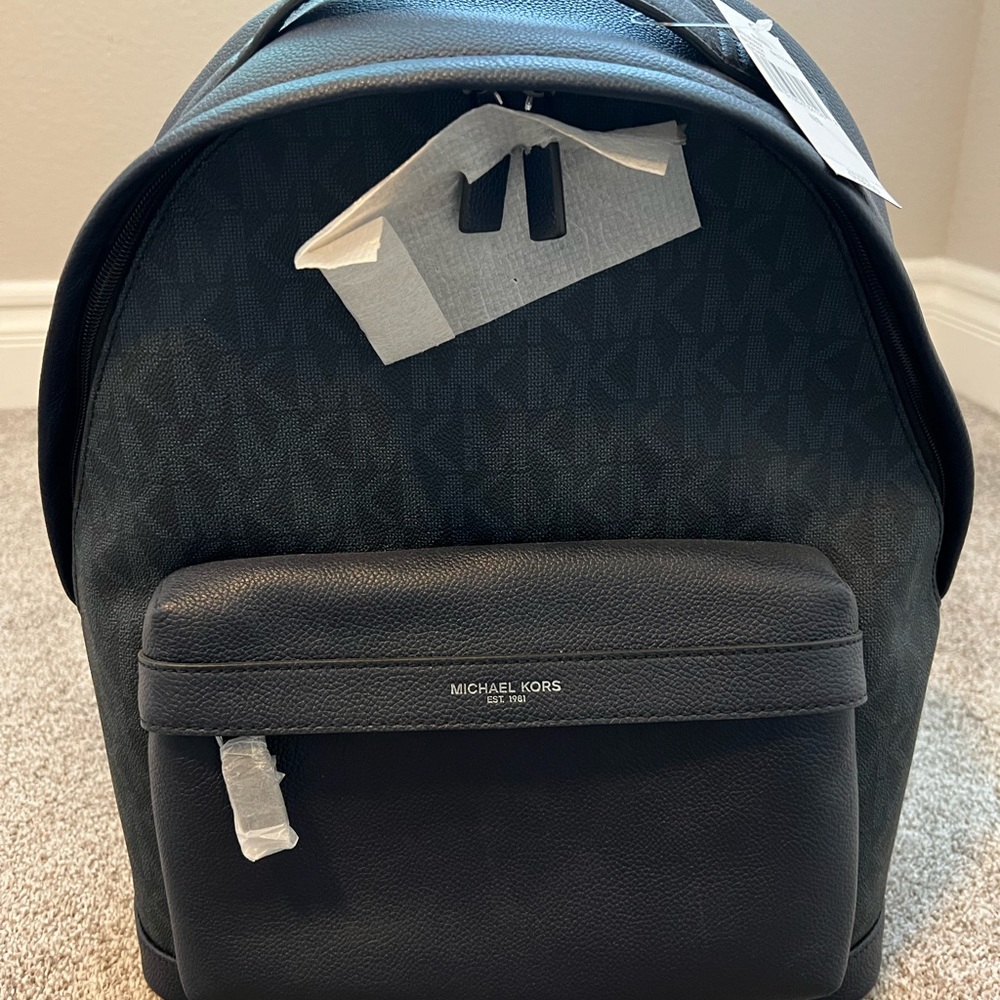 Michael Kors Men’s Russel Backpack Bag in Baltic Blue NWT